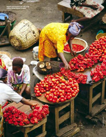 Farmers market in Nigeria