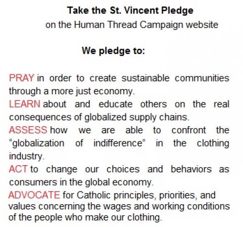 St Vincent Pledge
