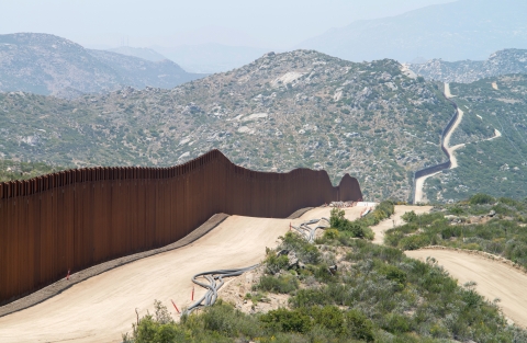 US/Mexico border at El Paso