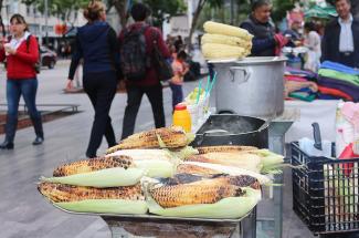Roasted corn in Meixco City
