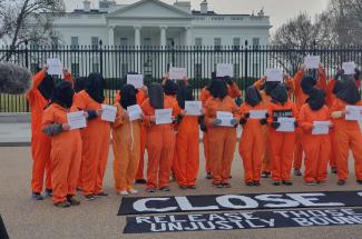 January 11, 2023  Rally to Close Guantanamo in front of the White House