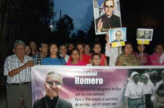 Romero vigil march Monte San Juan parishioners El Salvador 2108