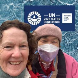 Lisa Sullivan and Margaret Lacson at the UN Conference