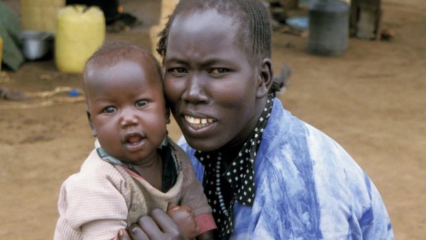 Mother and child in South Sudan by Sean Sprague