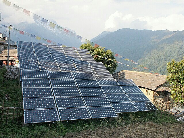 Nepal solar panels