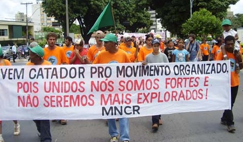 Recyclers march in Brazil