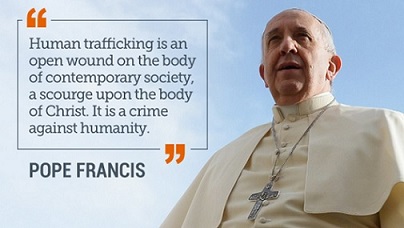 Pope quote Human Trafficking