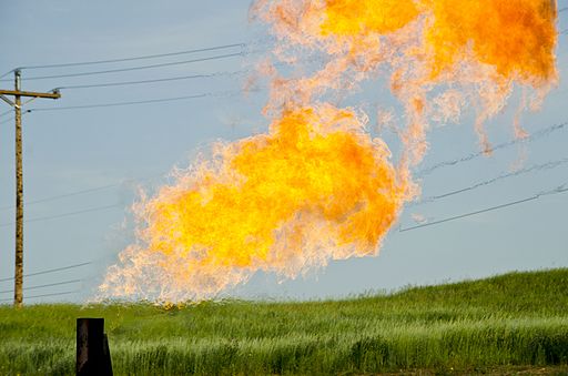 Methane flare