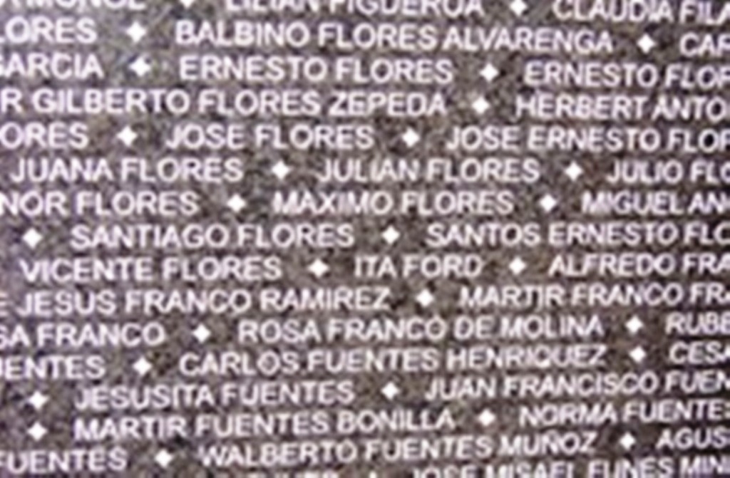 salvador memorial wall