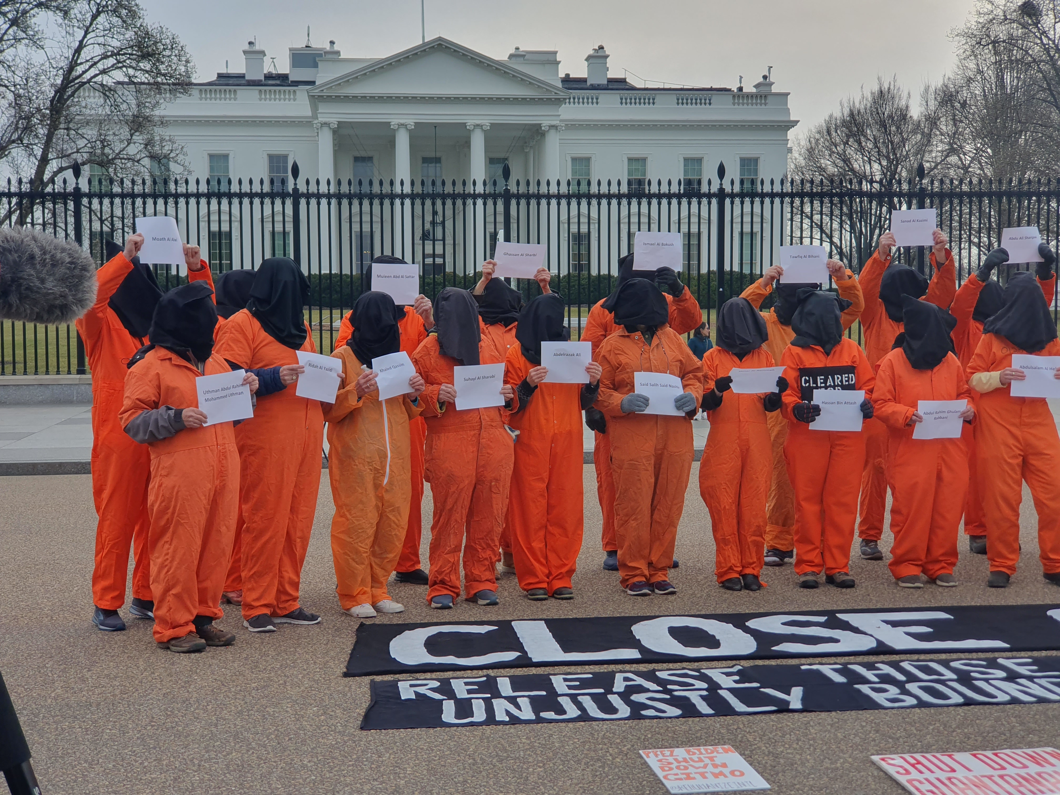 January 11, 2023  Rally to Close Guantanamo in front of the White House