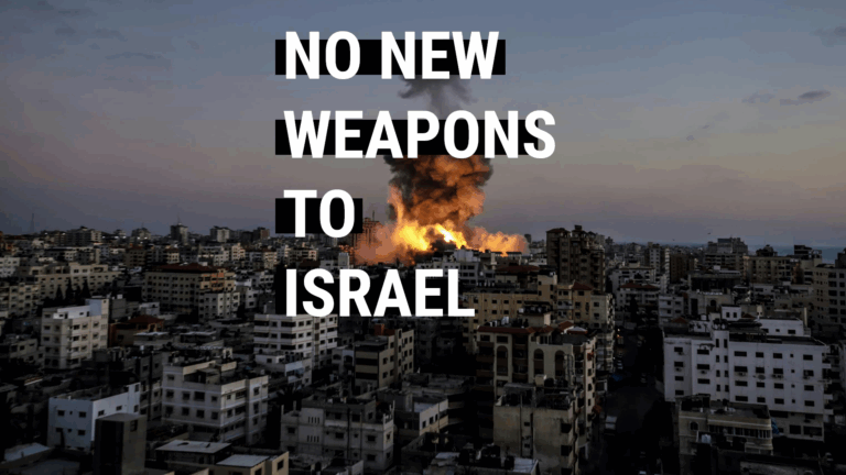 Tell U.S. Senate: No New Weapons to Israel