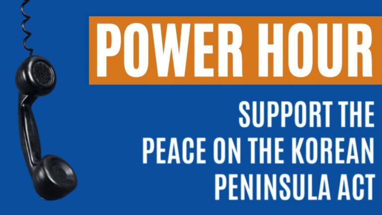 Power Hour, Support the Peace on the Korean Peninsula Act